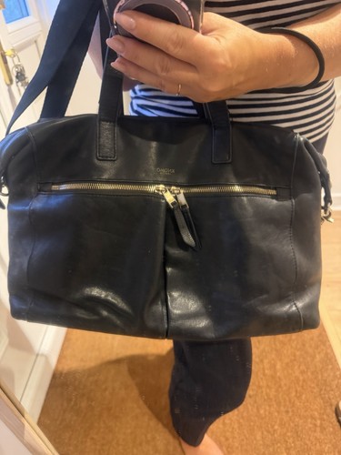 Knomo london black leather - black, bag