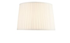 Table Lamp Hepburn Cream Pleated Shade Replacement 35cm ES/E27 Soft Fabric
