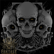 Gothic Skulls Heavy Metal Rock