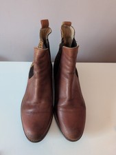  Joules Chelsea Boots Westbourne Brown Leather  - Size 7 (40)
