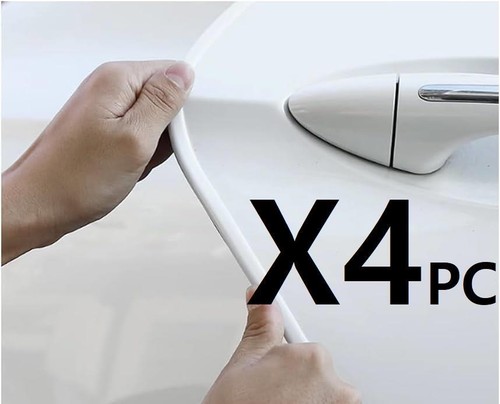 White car van door guard - white,