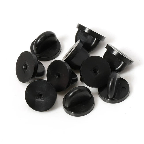 50pc rubber brooch pin backs - 50pc,