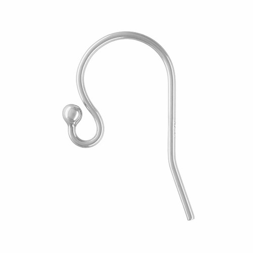 Sterling silver earring wire - silver,
