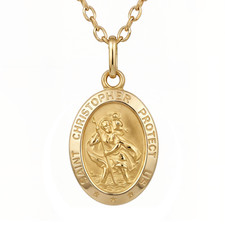 Small 9ct Gold St Christopher