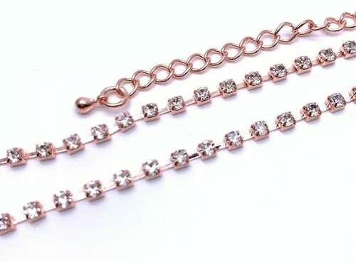 Rose gold diamante - diamante, rhinestone