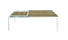Extendable Table Rectangular Oak with Knots Modern Design Studio Cooking
