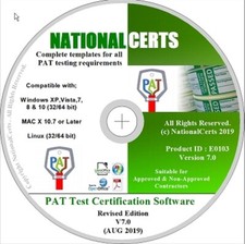 PAT TEST CERTIFICATES FORMS Portable appliance Testing By NationalCerts