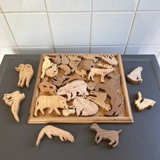 28 Piece Animal Wood Block