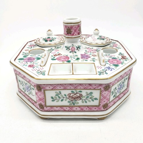 Vtg floral lowestoft porcelain - vtg,