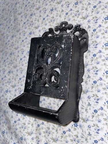 Vintage cast iron matchbox - vintage,