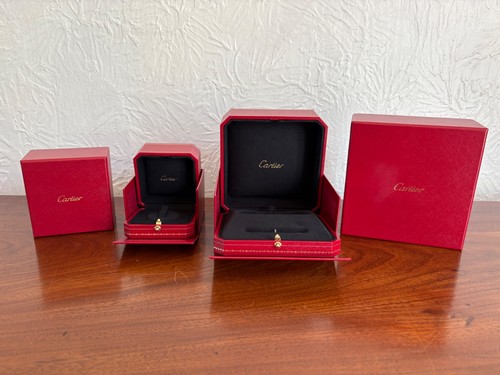 Two cartier jewellery - two, boxes
