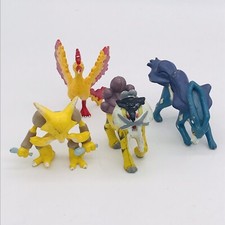 Moltres, Raikou, Alakazam, Suicune Pokemon Tomy Figure • 1999 / 2005 CGTSJ EWPHJ
