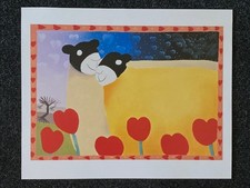 Mackenzie Thorpe - From The Heart - Rare Unsigned Print - Classic Square Sheep 