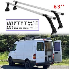 Adjustable 63" Roof Rack Rail Cross Bar Luggage Carrier For Mercedes Sprinter