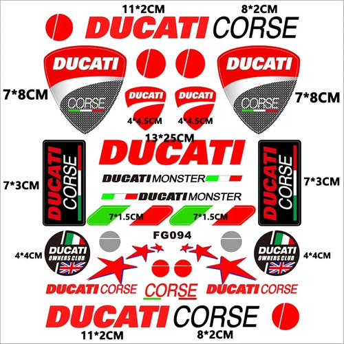 For ducati sponsor stickers - for,