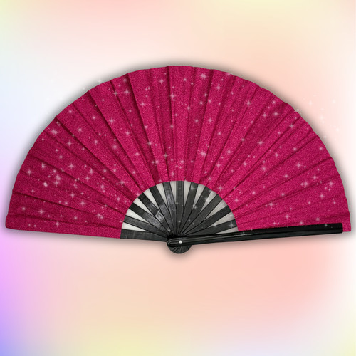 Ruby red glitter clacker - ruby,