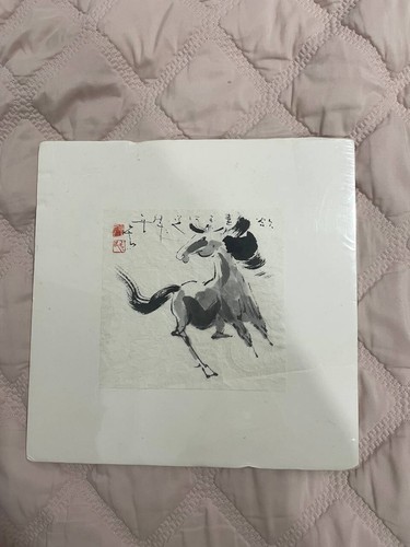 Chinese watercolor horse on - watercolor, of