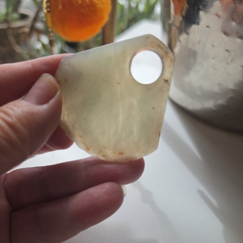 Jade piece carving - carving,, thought