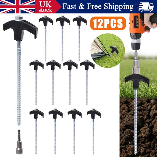 12pc screw hard - ground, rock