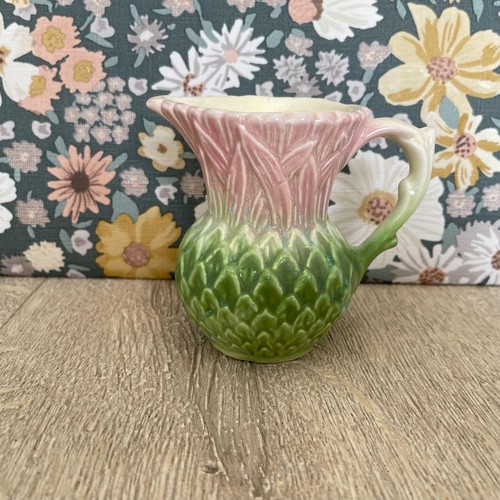 Sylvac pink green thistle - sylvac,