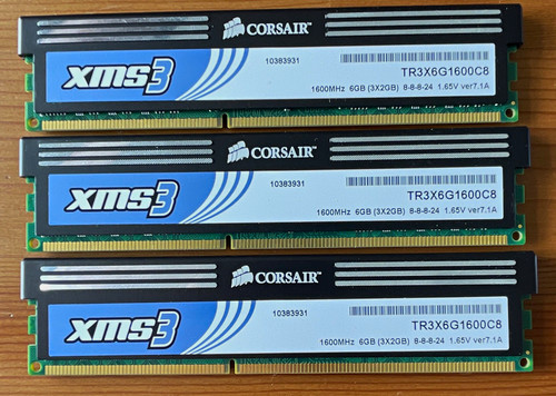 Corsair xms3 6gb - corsair, (3x2gb)