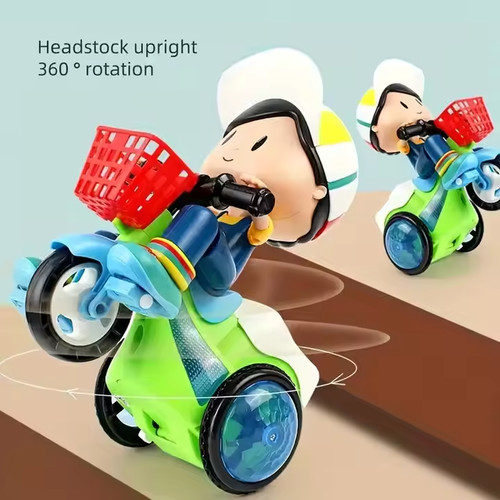 Electric stunt bike toy - bike, music