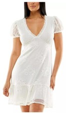Speechless Ivory Lace Ruffled