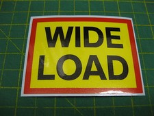 1 PANNIER WIDE LOAD FUN STICKER 80mm X 60mm