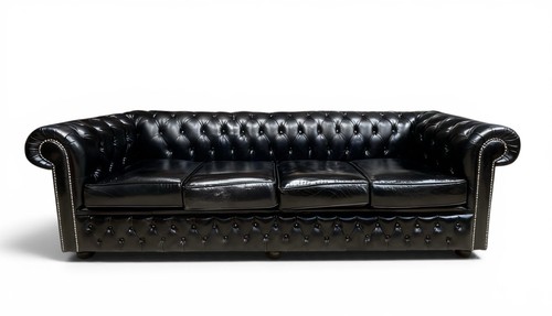 Vintage black leather - black,