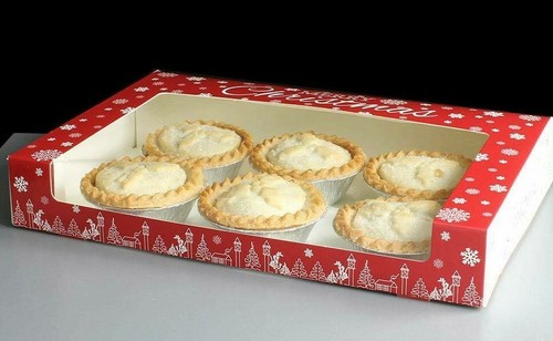 Mince pie boxes flat - boxes,
