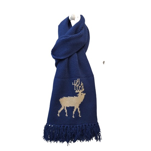 Gant blue wool rectangle - blue,
