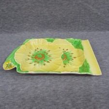 Vintage Carlton Ware Buttercup Butter Dish Australian Design Ceramic Art Deco