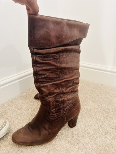 Women brown leather mid - women’s,