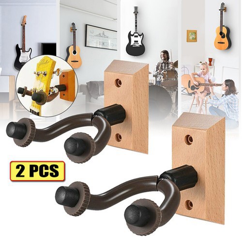 2pc guitar hanger wall mount - guitar,