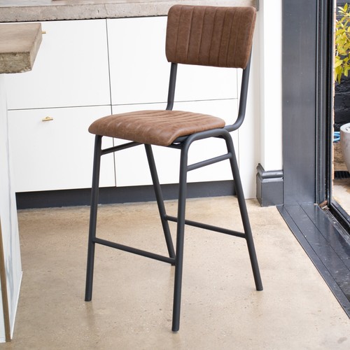 Tan upholstered bar - tan,