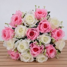 18 Heads Silk Rose Artificial