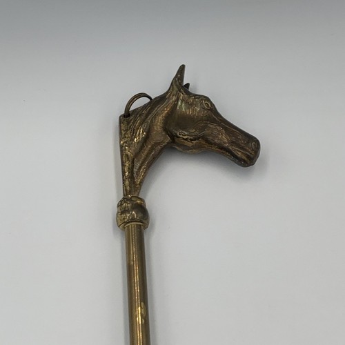 Vintage brass horse head - vintage,