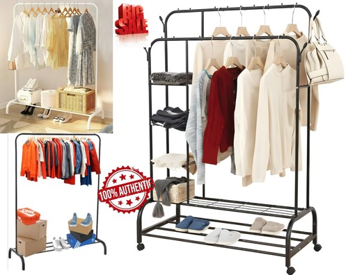 Heavy duty double - rail, clothes