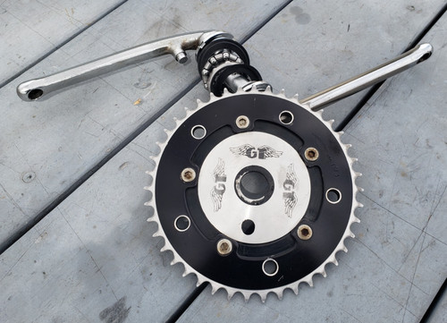 Rare bmx racing crankset - gt,