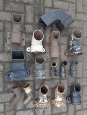 VINTAGE CAST IRON DRAIN RAIN GUTTERING PIPES ANGLES  VINTAGE £30 each free P&P..