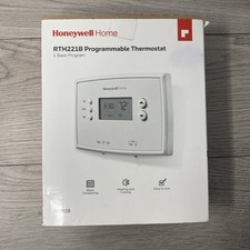 Honeywell Home RTH221B1039 1-Week Programmable Thermostat 3"×4" White RTH221B