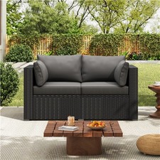Patio rattan sofa seater - rattan,