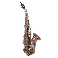 Red Antique Soprano Saxophone Bb Key Woodwind Instrument Brass Material With