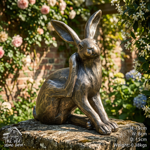 Hare rabbit sculpture - hare,