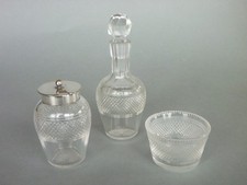 Glass Cruet Condiment Set Hand