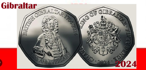 Gibraltar coin 50p - , 2024