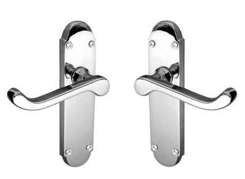 Polished chrome door - polished, handle