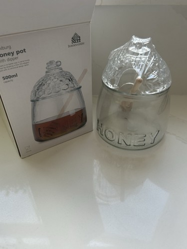 Honey pot with - honey,
