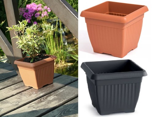 Corinthian square planter - corinthian, –