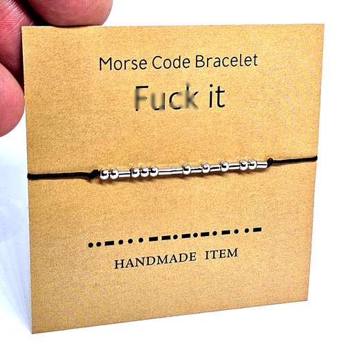 Morse code bracelet it - morse,